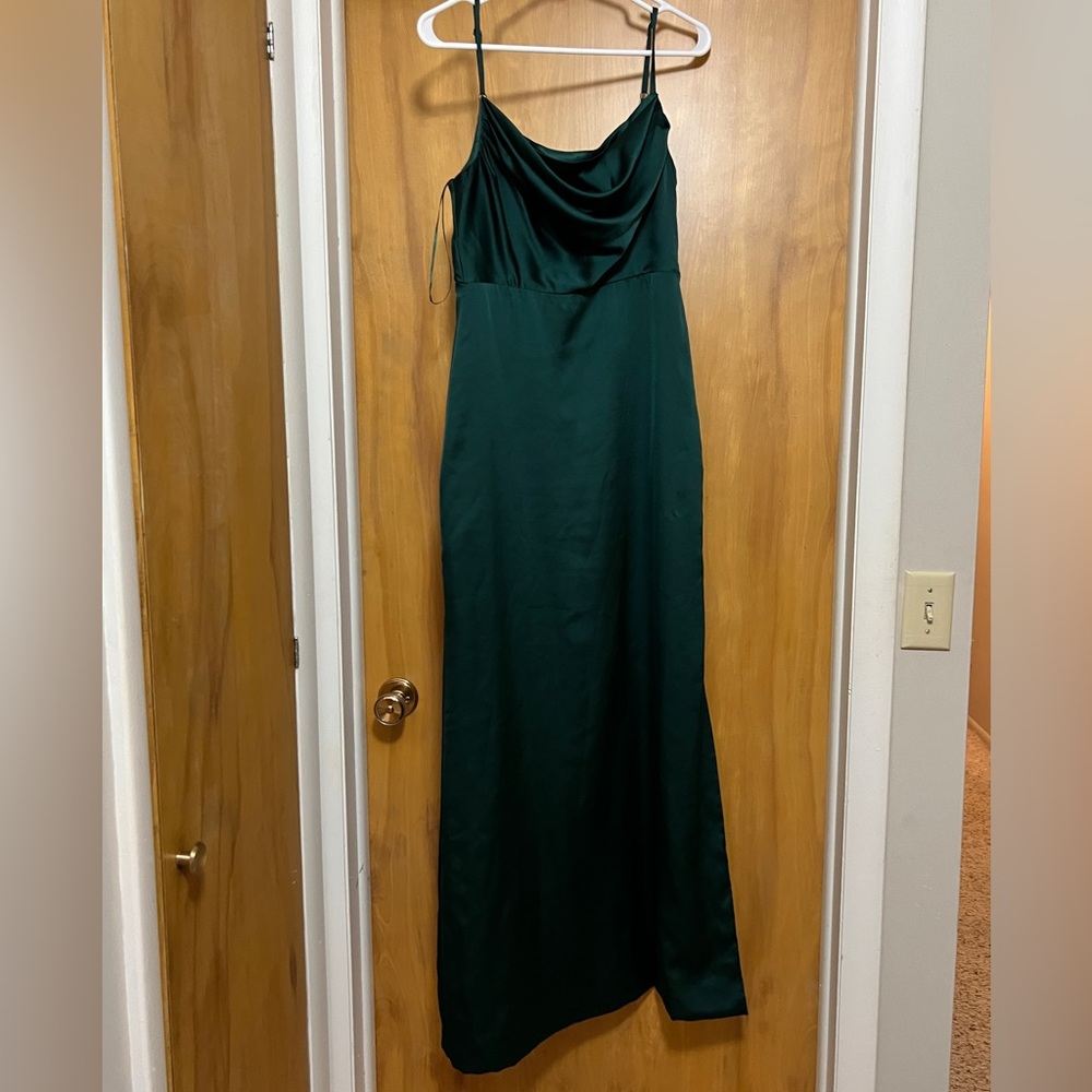 Emerald Satin Dress Size M